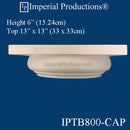 IPTB800-CAP-GRG-PK2 Tuscan Capital GRG-NeoPlaster Hole 8-1/4" Pack 2 Custom Order