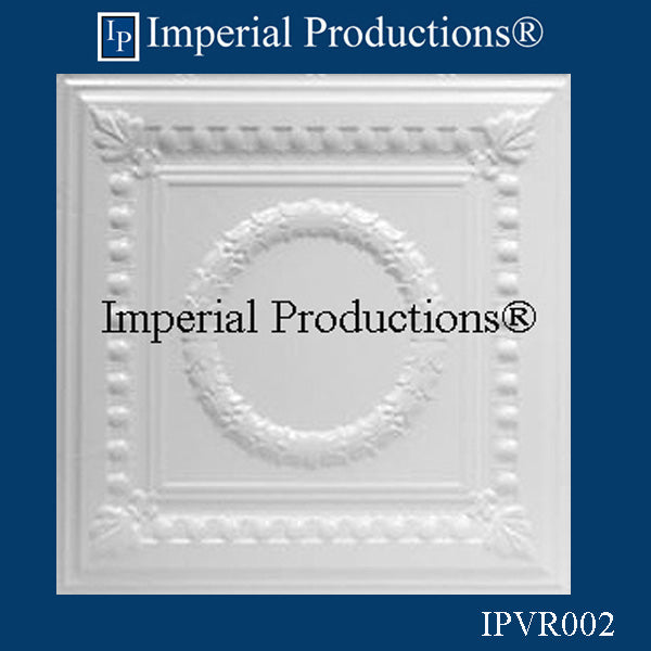 IPVR002-T1-N-WP-PK20 Real Tin Ceiling Nail up Panel White Primed Pack of 20 - Custom Order