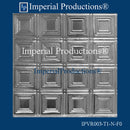 IPVR003-T1-N-F1-PK20 Real Tin Ceiling Nail Up Panel Clear Coat Pack of 20, Custom Order