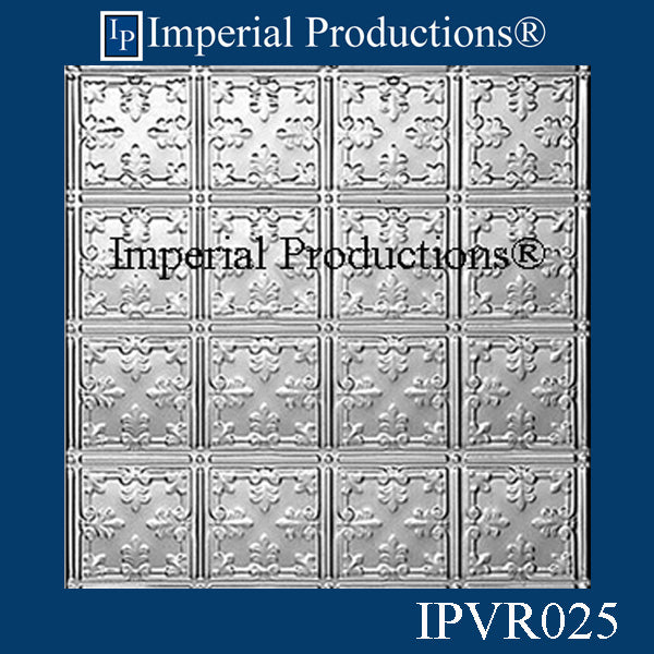 IPVR025-N-F0-PK20 Real Tin Ceiling Nail up Panel No Finish Pack of 20 add to cart for shipping or free depot pickup