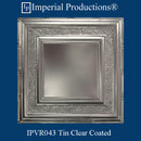 IPVR043-T1-N-F1-PK20 Real Tin Ceiling Nail up Panel Clear Coated Pack of 20 Custom Order