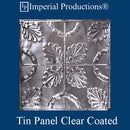 IPVR101-T1-N-F1-PK20 Real Tin Ceiling Nail up Clear Coated Panel Pack of 20, Custom Order