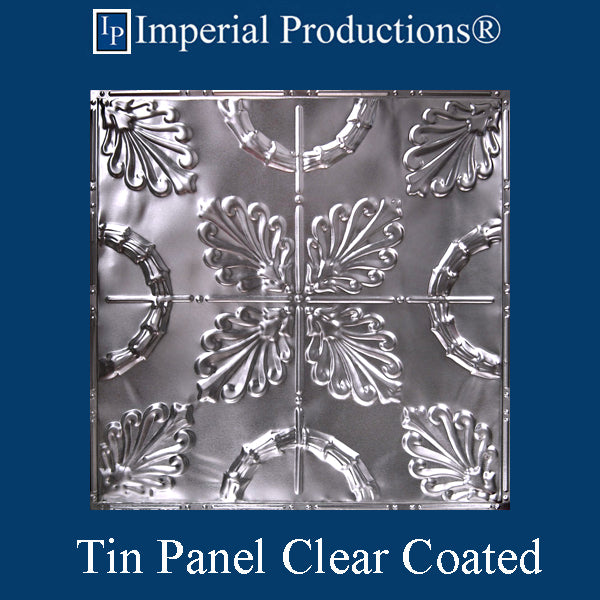 IPVR101-T1-N-F1-PK20 Real Tin Ceiling Nail up Clear Coated Panel Pack of 20, Custom Order