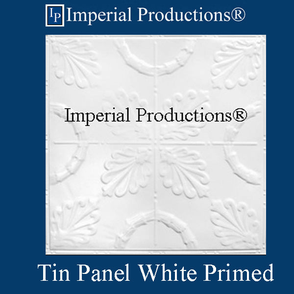 IPVR101-T1-N-F2-PK20 Real Tin Ceiling Nail up White Primed Panel Pack of 20, Custom Order