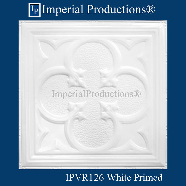 IPVR126-T1-N-F2-PK20 Real Tin Ceiling Nail Up Panels White Primed Custom Order pack of 20