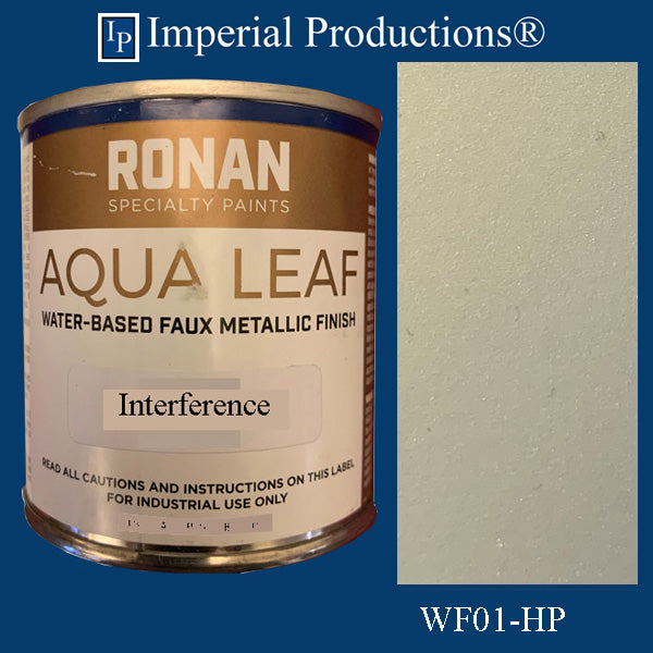 WF01-HP Ronan Aqua Leaf Interference Gold/Silver Half Pint (8oz) 236ml