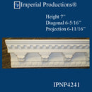 IPNP4241-POL-PK5 Modillion Crown 6-5/16" High, ArchPolymer - Pack of 5