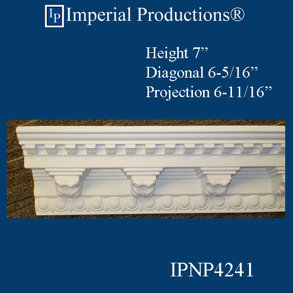 IPNP4241-POL-PK1 Modillion Crown 6-5/16" High, ArchPolymer - Pack of 1