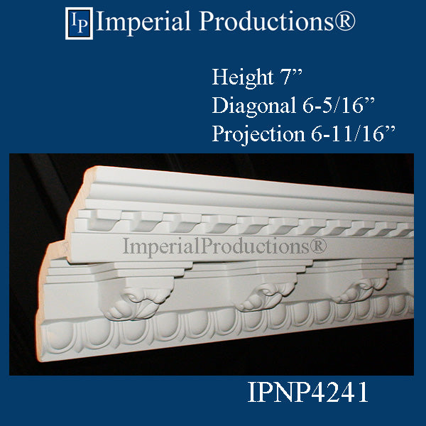 IPNP4241-POL-PK1 Modillion Crown 6-5/16" High, ArchPolymer - Pack of 1