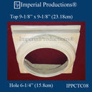 IPPCTC08-POL Doric Capital, Polymer Composite Hole 6-1/4", SOLD EACH