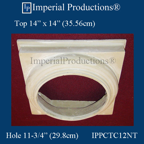 IPPCTC12NT-POL-PK2 Tuscan Capital, Polymer Composite Hole 11-3/4", Pack of 2