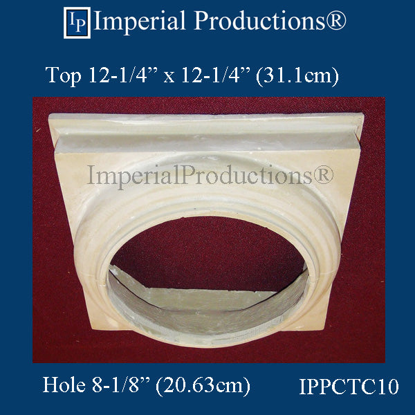 IPPCTC10-POL-PK2 Tuscan Capital, Polymer Composite Hole 8-1/8", Pack of 2