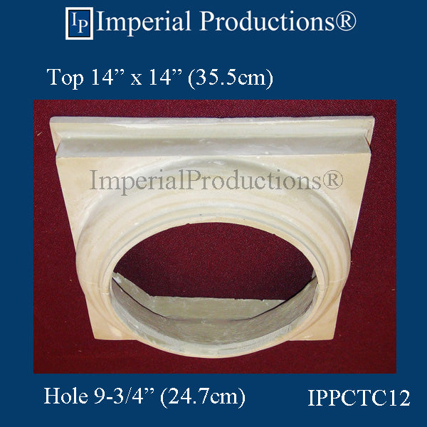 IPPCTC12-POL-PK2 Tuscan Capital, Polymer Composite Hole 9-3/4", Pack of 2