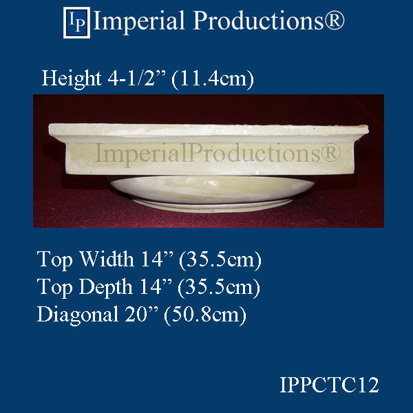 IPPCTC12-POL-PK2 Doric Capital, Polymer Composite Hole 9-3/4", Pack of 2