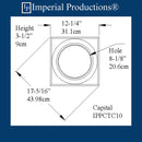 IPPCTC10-POL Doric Capital, Polymer Composite Hole 8-1/8", SOLD EACH