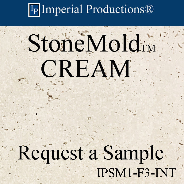 StoneMold Finish CREAM Interior Series 1 Sample # IPSM1-F3-INT
