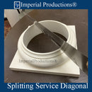 Labor to Diagonal Split ArchPolymer Column Base or Capital in 2 Sections