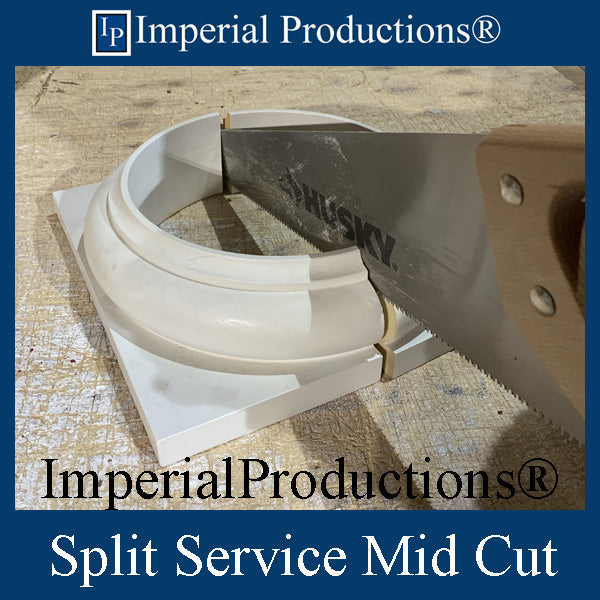 Labor to Mid Split ArchPolymer Column Base or Capital in 2 Sections