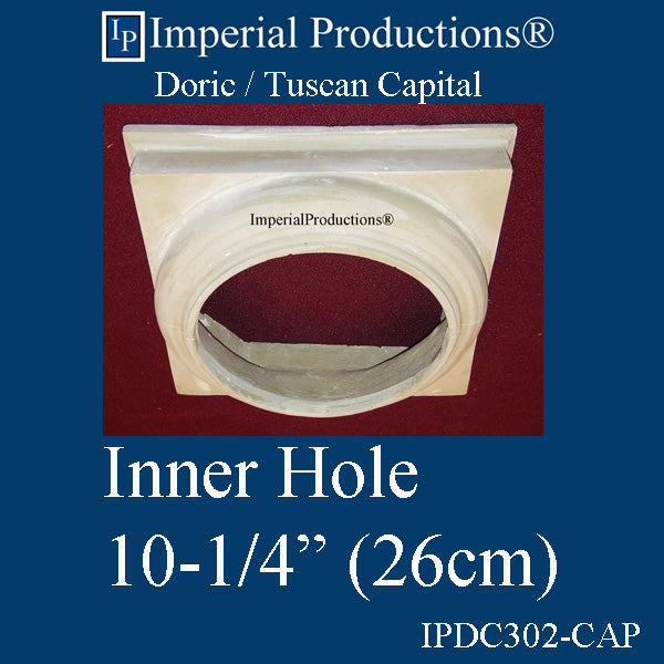 IPDC302-CAP-POL-PK2 Doric Capital Hole 10-1/4", ArchPolymer Pack of 2 add to cart for Shipping or Free Depot Pickup
