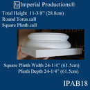 IPAB18-APOL-PK2 Attic Base Hole 18" EconPolymer pack of 2