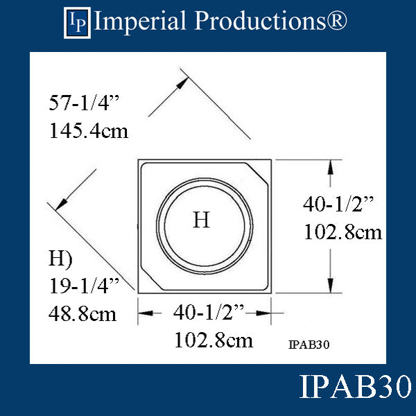 IPAB30-FG-PK4 Attic Base Hole 30" Fiberglass pack of 4