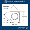 IPATTC102-POL-PK2 Attic Base Hollow 12-1/4" pack of 2