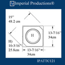 IPATTC121-POL-PK2 Attic Base Hollow 10-3/16" pack of 2 Custom Order