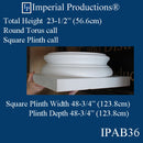 IPAB36-FG-PK2 Attic Base Hole 36" Fiberglass pack of 2