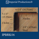 Steel Bracket IPBRK06 1/4 inch steel