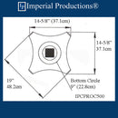 IPCPROC500-GRG Roman Corinthian Capital Bottom Circle 9" GRG-NeoPlaster