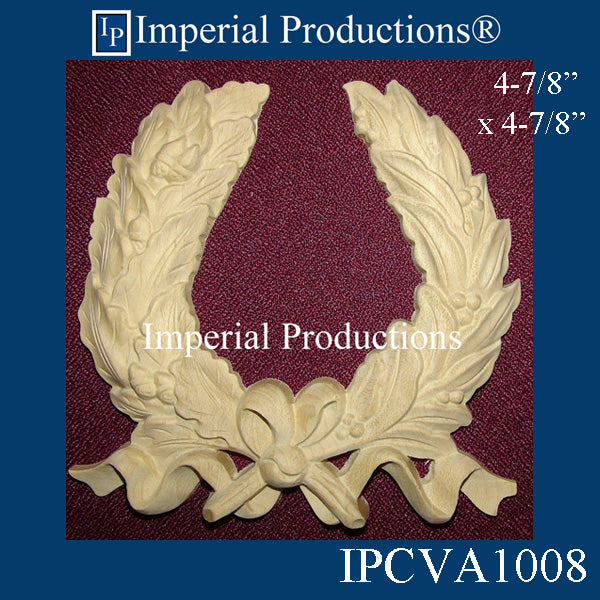 IPCVA1008-ROK Applique Wreath Pack of 2 Red Oak