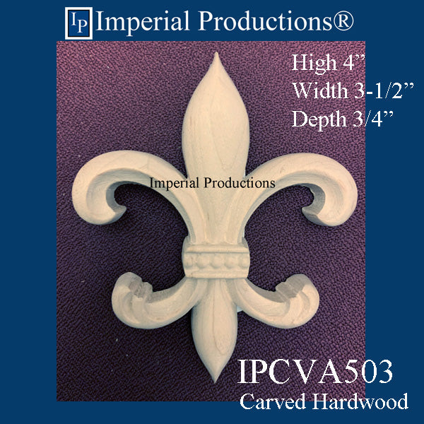 IPCVA503-HMAP-PK4 Fleur De Lis Applique Pack 4
