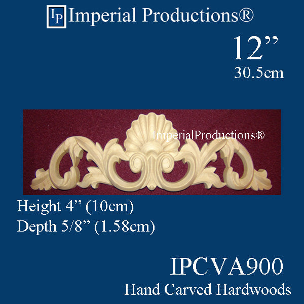 IPCVA900-CHR-PK1 Applique Center Red Oak 12" Each
