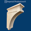 IPCVC3000-HMAP Mission Corbel 12" High x 9" deep x 3-1/2" wide, Hard Maple Pack of 2