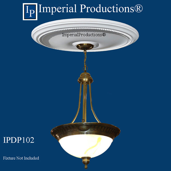 IPDP102 medallion shown with chandelier