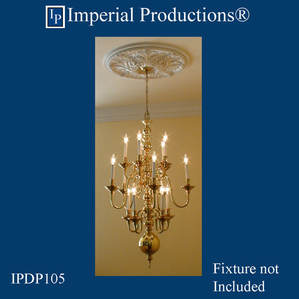 IPDP105 medallion with light fixture not included