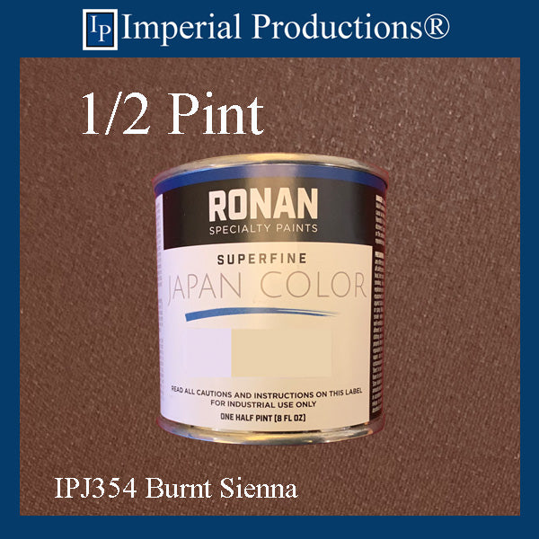IPJ354-HP Ronan Japan Burnt Sienna Half Pint (8oz) 284ml