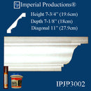 IPJP3002-POL-4PK Modern Crown 7-3/4" high, 12 Feet = 48 Feet ea Pack of 4