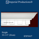 IPJP3007-POL 8 Pack Federal Dentil Crown 10-1/4" High ArchPolymer