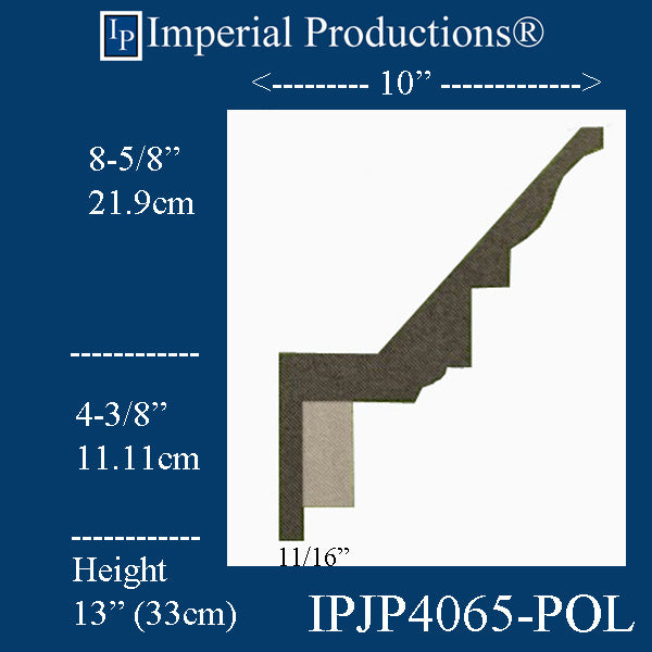 IPJP4065 dentil crown x-section
