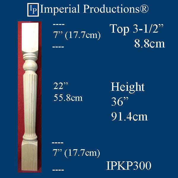 IPKP300 Reeded Kitchen Post
