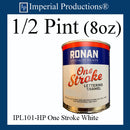 L101 Ronan One Stroke Lettering Enamel White Half Pint (8oz) 236ml