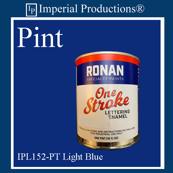 IPL152-PT Ronan 1 Stoke Lettering Enamel Light Blue Pint (16oz) 473ml