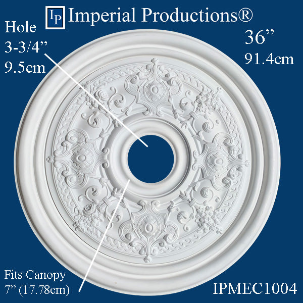 IPMEC1004-POL Ceiling Medallion 36" (91.4cm) ArchPolymer
