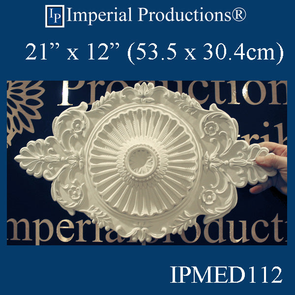 IPMED112-POL Victorian Medallion 21" x 12" Custom ArchPolymer Add to Cart for Shipping Costs or Free Depot Pickup