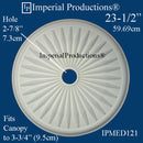 IPMED121-POL Modern Medallion 23-1/2" (59.69cm) ArchPolymer