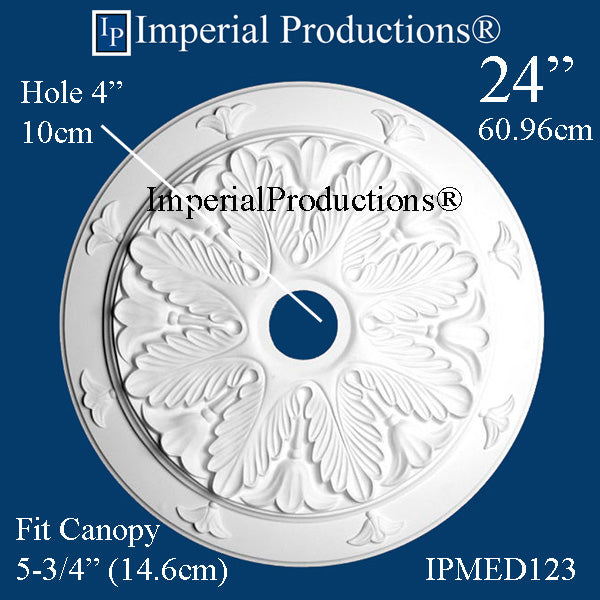 IPMED123 Ceiling Medallion hole