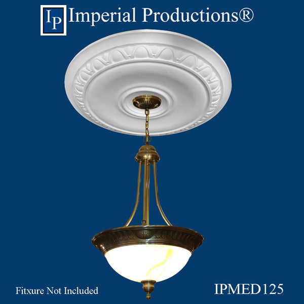 IPMED125 medallion with chandelier not included
