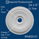 IPMED125 medallion federal style 
