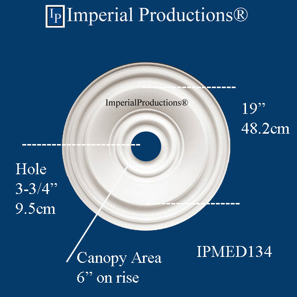 IPMED134 ceiling medallion drawing